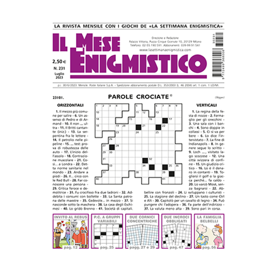 Picture of IL MESE ENIGMISTICO N.231 LUGLIO 2023 (solo in Italia)