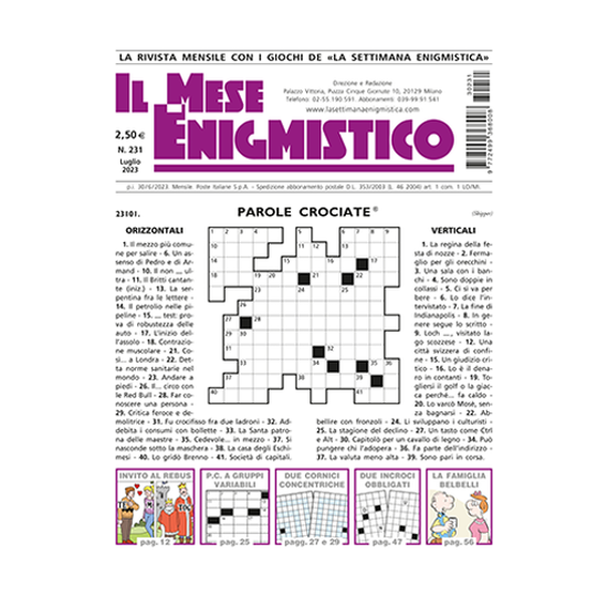 Immagine di IL MESE ENIGMISTICO N.231 LUGLIO 2023 (solo in Italia)