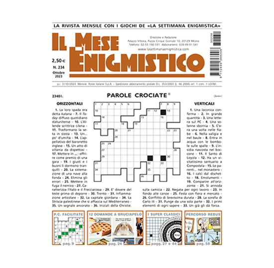 Immagine di IL MESE ENIGMISTICO N.234 OTTOBRE 2023 (solo in Italia)