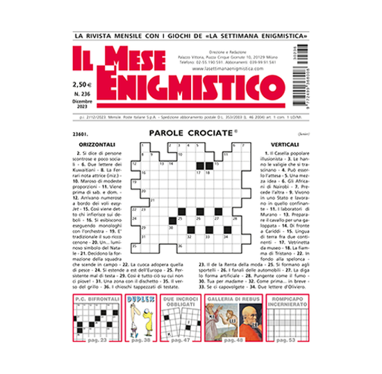 Picture of IL MESE ENIGMISTICO N.236 DICEMBRE 2023 (solo in Italia)