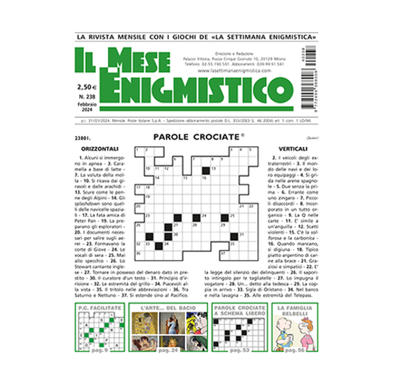 Picture of IL MESE ENIGMISTICO N.238 FEBBRAIO 2024 (solo in Italia)