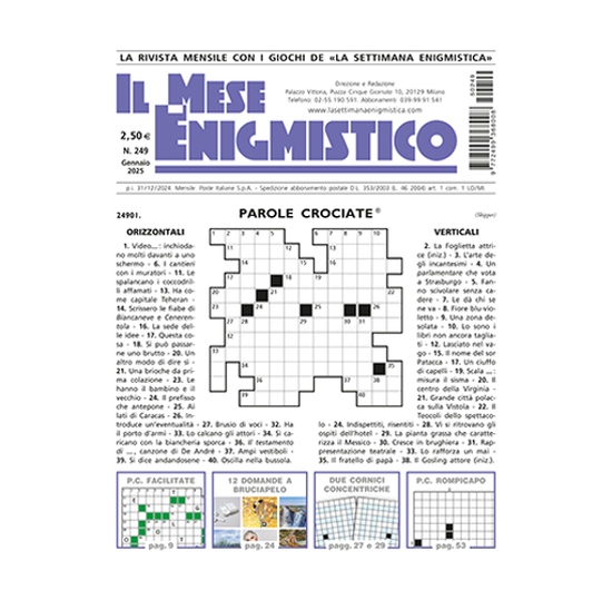 Immagine di IL MESE ENIGMISTICO N.249 GENNAIO 2025 (solo in Italia)