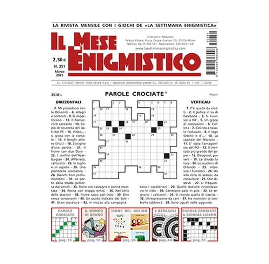 Immagine di IL MESE ENIGMISTICO N.251 MARZO 2025 (solo in Italia)
