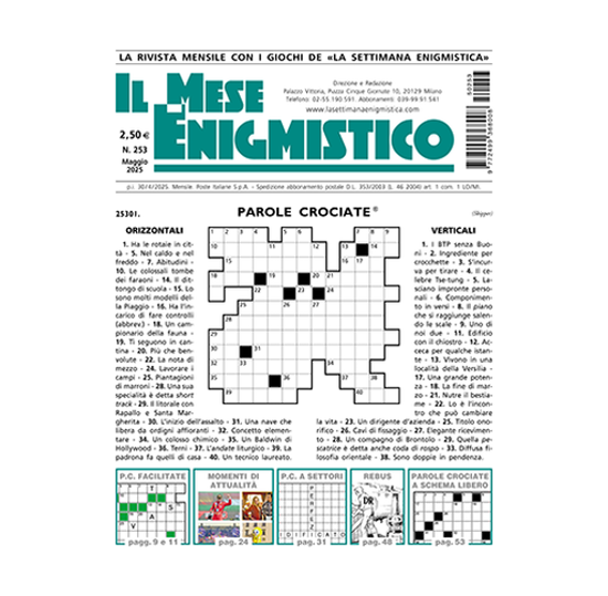 Immagine di RINNOVO ESTERO - IL MESE ENIGMISTICO - Abbonamento 12 mesi