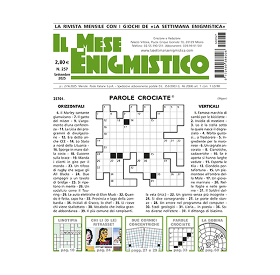 Immagine di ITALIA - IL MESE ENIGMISTICO - Abbonamento 12 mesi