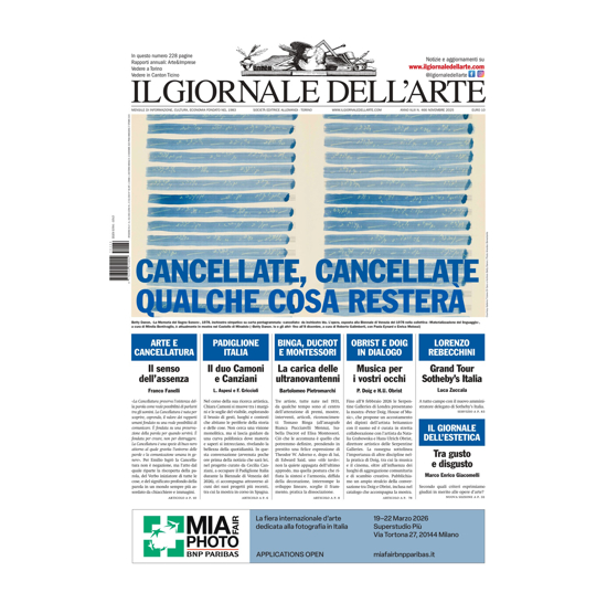 Immagine di Novembre 2025 n.466 IL GIORNALE DELL'ARTE
