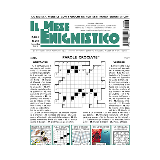 Immagine di IL MESE ENIGMISTICO N.259 NOVEMBRE 2025 (solo in Italia)
