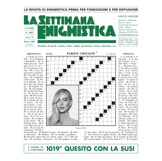 Immagine di RINNOVO ITALIA - LA SETTIMANA ENIGMISTICA