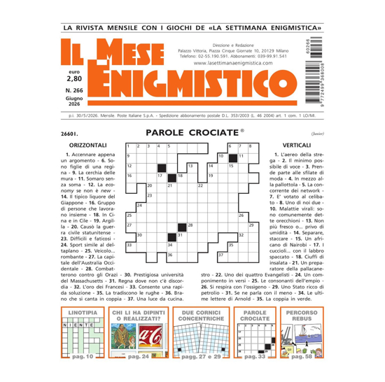 Immagine di RINNOVO ITALIA - IL MESE ENIGMISTICO - Abbonamento 12 mesi