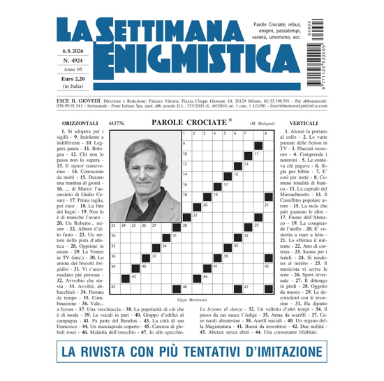 Immagine di ITALIA - LA SETTIMANA ENIGMISTICA