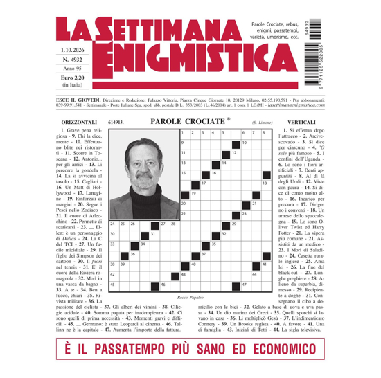 Immagine di RINNOVO EUROPA E MEDITERRANEO - LA SETTIMANA ENIGMISTICA -  (Spedizione Premium)
